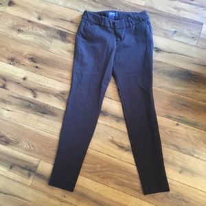 Grey crop stretch pants